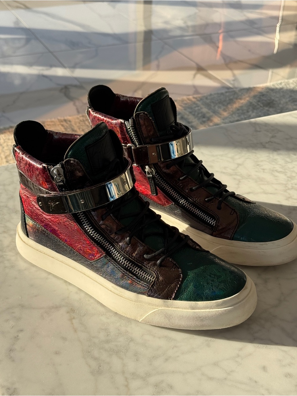 Men's Giuseppe Zanotti multicolored high top